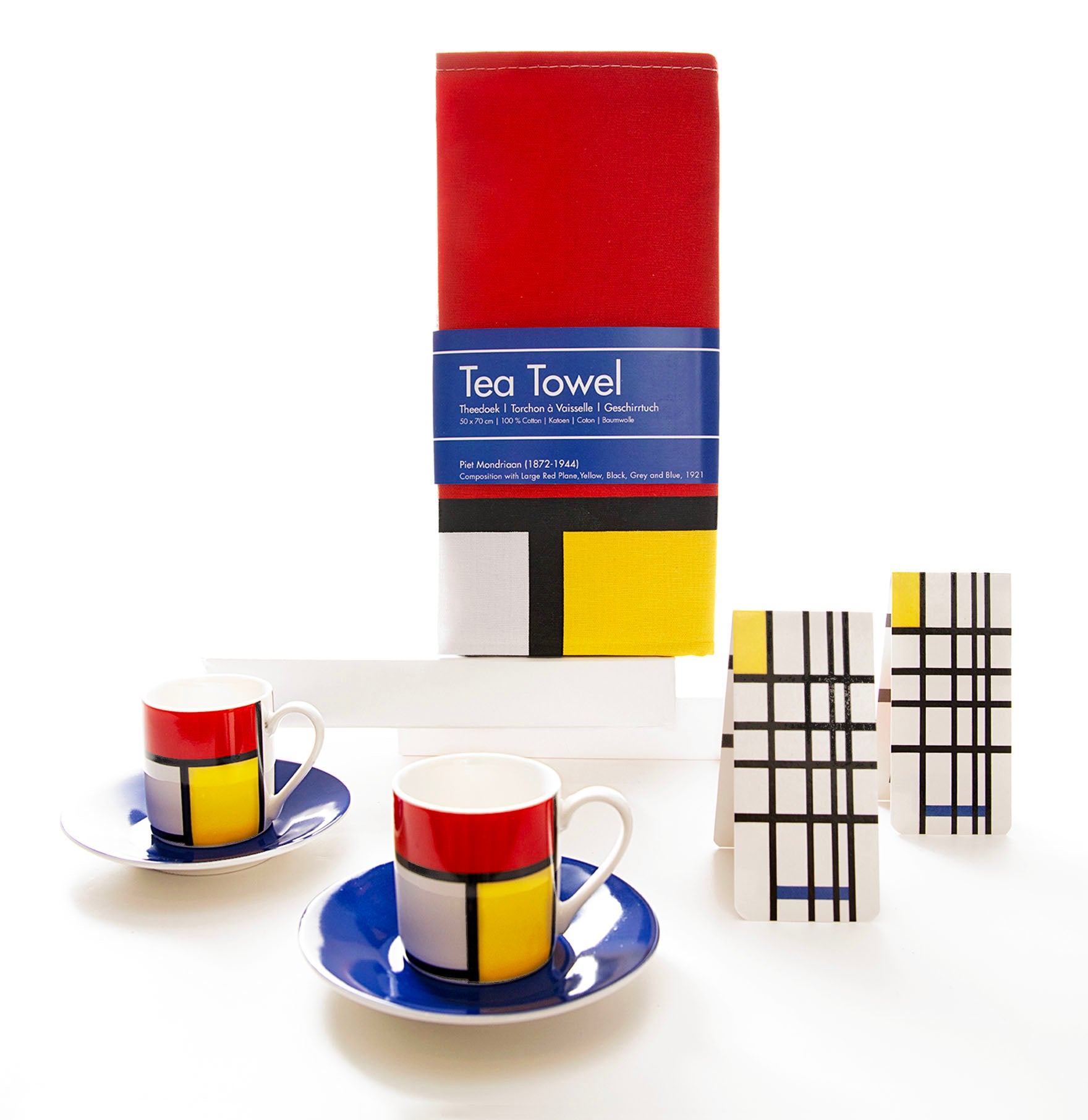SHOP NOW! From Holland Mondrian Museum Souvenir Porcelain Espresso Gift Set!