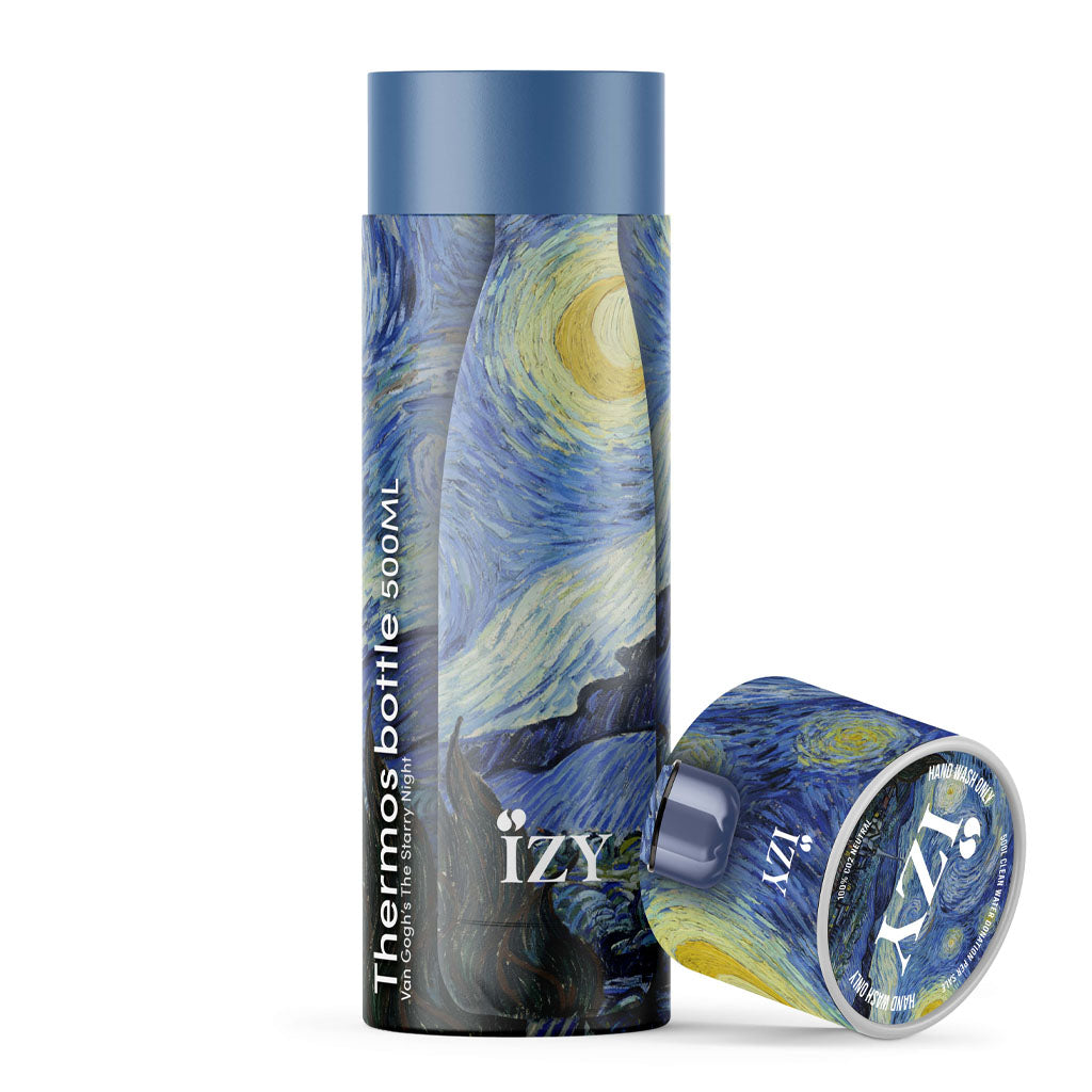 Shop Now! Holland's VAN GOGH 'Starry Night' Museum Souvenir Thermo Bottle Gift Set + Free Gift!