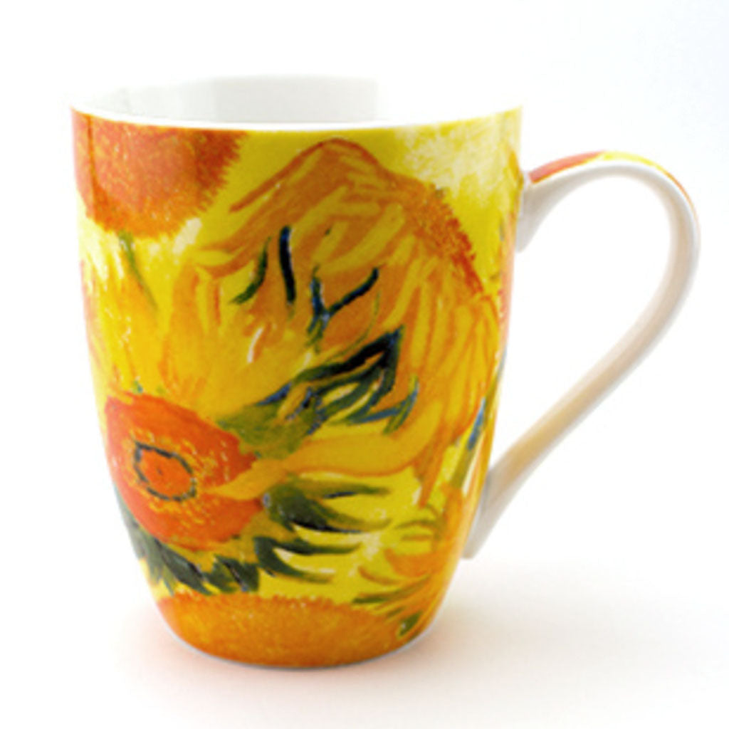 Shop Now online for Van Gogh's Sunflowers Mug and Tray Sets. A beautiful memory Gift from the Van Gogh Museum Amsterdam. Perfect for Loved Ones, friends or yourself. Experience the artistic charm of Dutch museum-inspired gifts from the old masters. Enjoy Worldwide Shipping!"