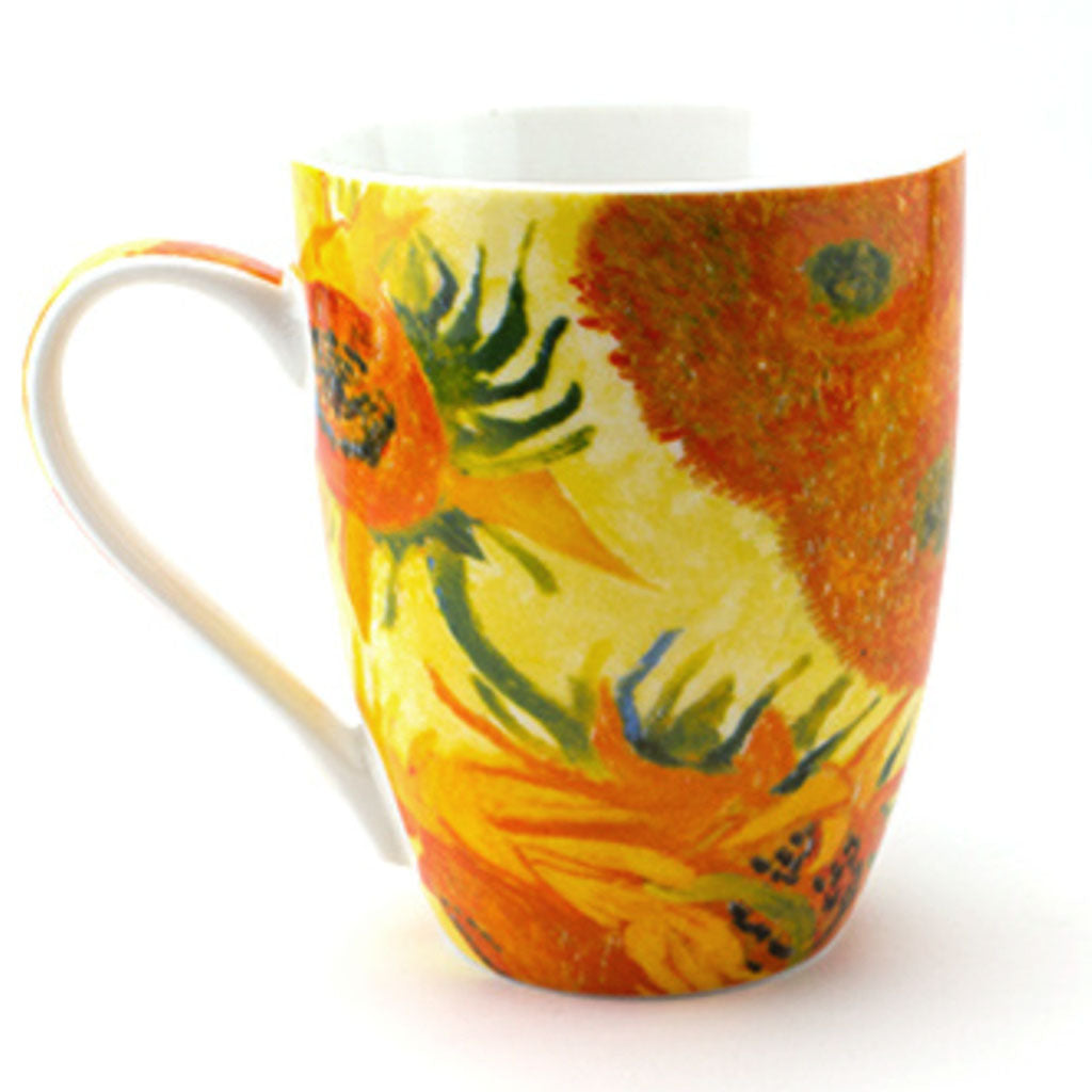 Shop now! "Elevate your indulgence – shop now for the extraordinary mug gift set, in sets of 2, 4, or 6,  from the Vincent van Gogh Museum, inspired by the iconic Sunflowers painting by Vincent van Gogh. Perfect for Loved Ones, friends or yourself. Experience the artistic charm of Dutch museum-inspired gifts from the old masters. Enjoy Worldwide Shipping!"