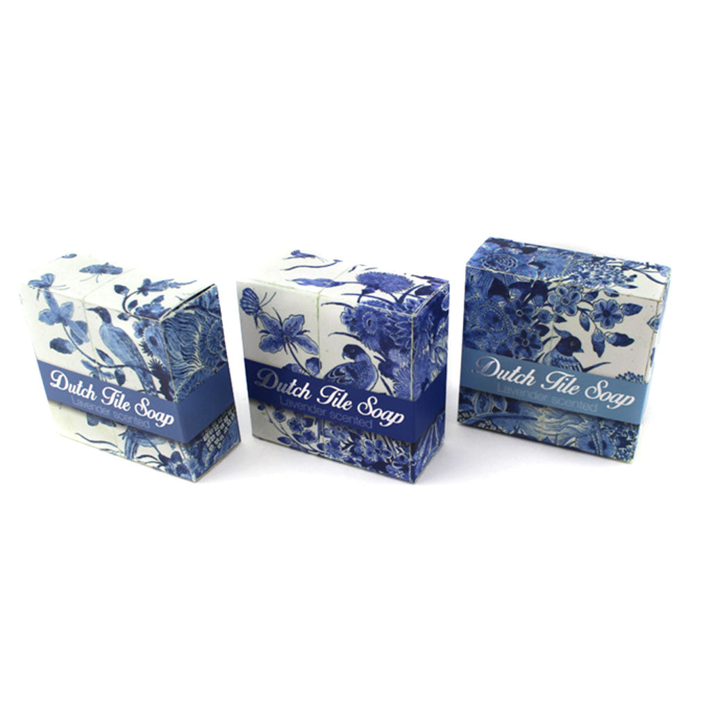 Rijksmuseum Collection, Delft Blue Set of 3 Lavendel Soaps,  Beauty Gift Set