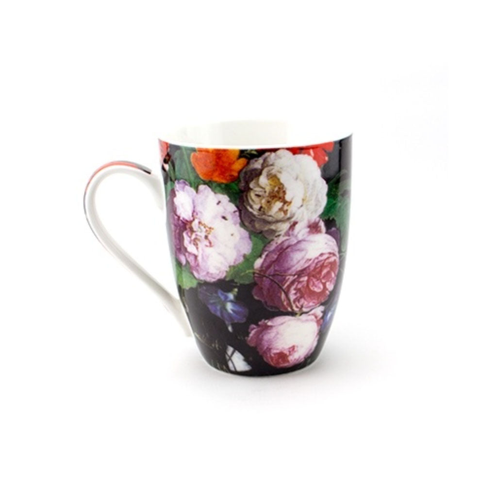 DE HEEM, Beautiful  Porcelain Mug Dutch Still Life Flower  Gift Set, Rijksmuseum Collection