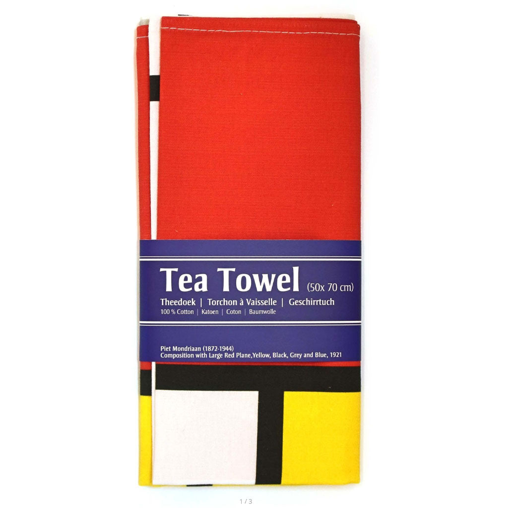 Shop Now! From Holland Mondrian Museum Souvenir Tea Towel, Espresso  Gift Set!