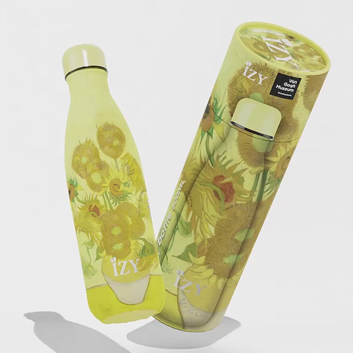 Shop Now! Holland's VAN GOGH Sunflowers Museum Souvenir Thermo Bottle Gift Set + Free Gift!