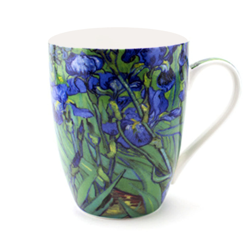 Shop now! "Elevate your indulgence – shop now for the extraordinary mug gift set, in sets of 2, 4, or 6,  from the Vincent van Gogh Museum, inspired by the iconic Irises painting by Vincent van Gogh. Perfect for Loved Ones, friends or yourself. Experience the artistic charm of Dutch museum-inspired gifts from the old masters. Enjoy Worldwide Shipping!"