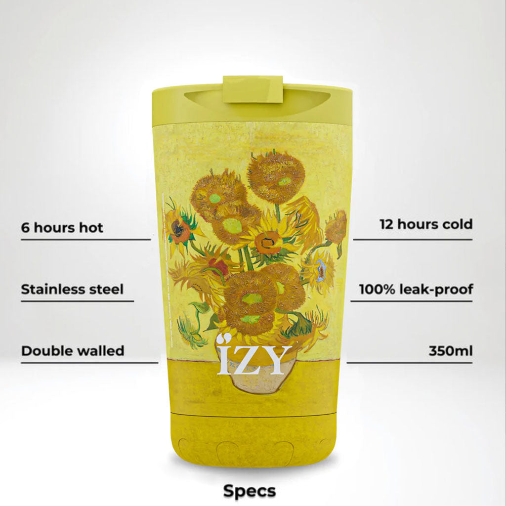 Shop Now! Holland's VAN GOGH Museum 'Sunflowers' Thermos Mug Gift Set + Free Gift!