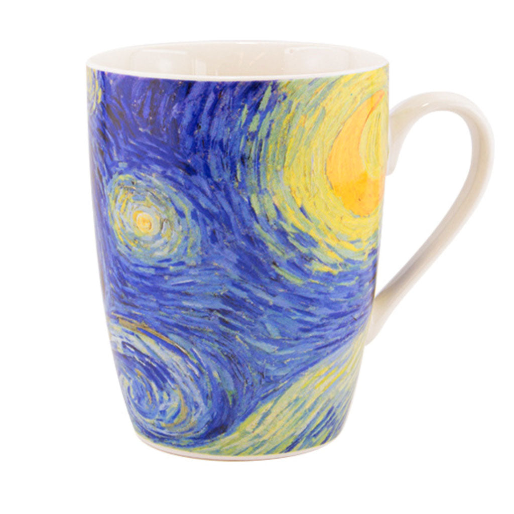 Shop now! "Elevate your indulgence – shop now for the extraordinary mug gift set, in sets of 2, 4, or 6,  from the Vincent van Gogh Museum, inspired by the iconic "Starry Night" painting by Vincent van Gogh. Perfect for Loved Ones, friends or yourself. Experience the artistic charm of Dutch museum-inspired gifts from the old masters. Enjoy Worldwide Shipping!"